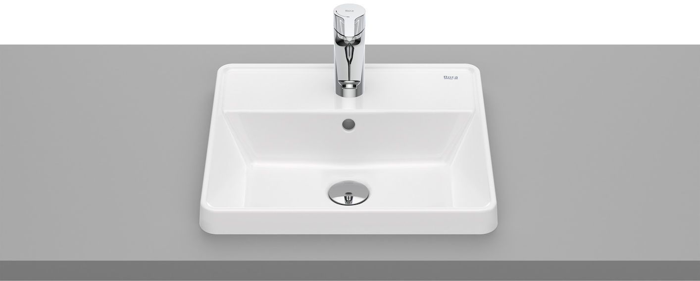 Roca Gap lavabo 42x39 cm rectangulaire encastrée blanc A3270Y9000