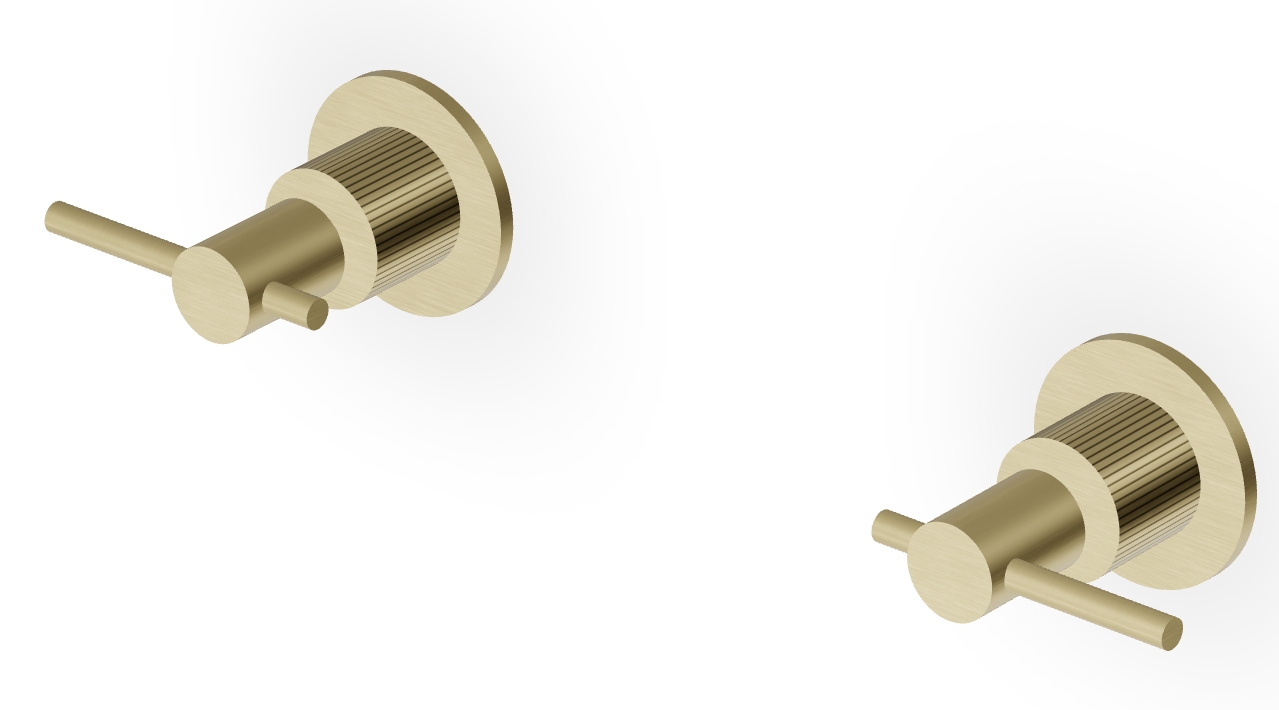 Zucchetti Helm mitigeur de douche encastrée doré ZHL738.XP31G2