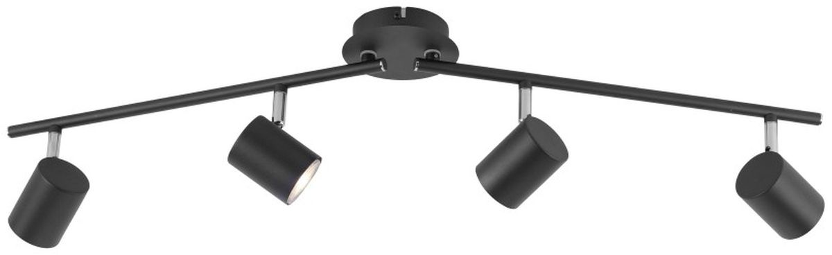 Just Light Tarik plafonnier 4x5 W anthracite 11944-13