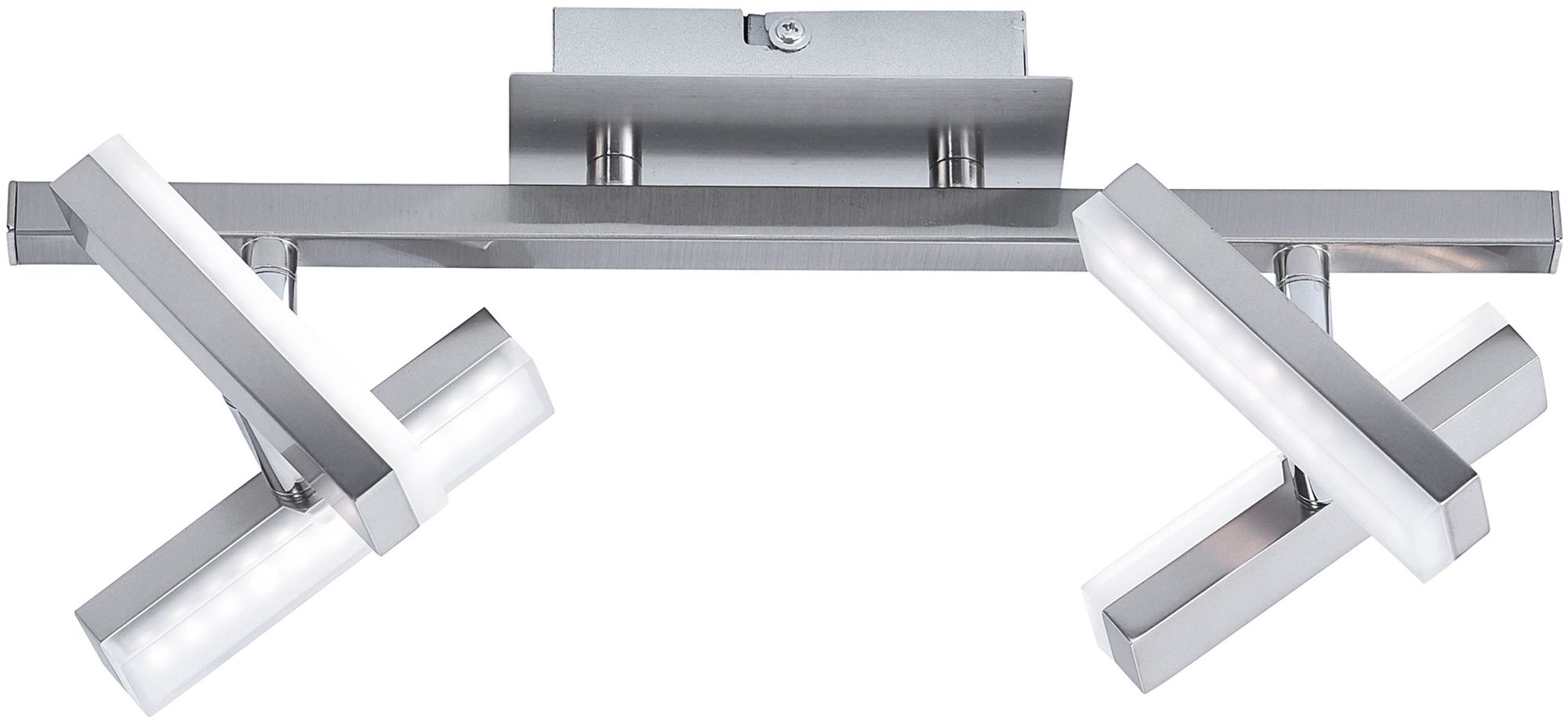 Just Light Rico plafonnier 4x2 W acier 11277-55