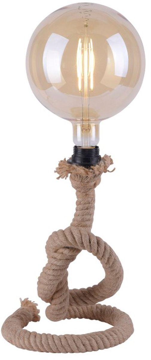 Just Light Rope lampe de table 1x15 W noir-marron 15480-18