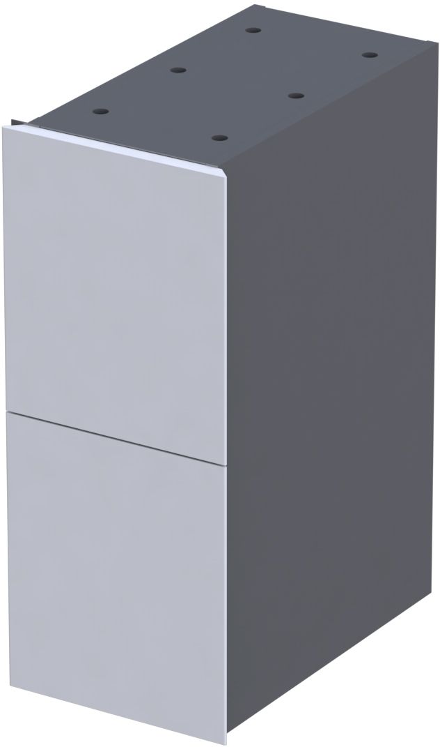 Oristo Louis armoire 24x39x55.4 cm blanc OR50-SD2S-24-1