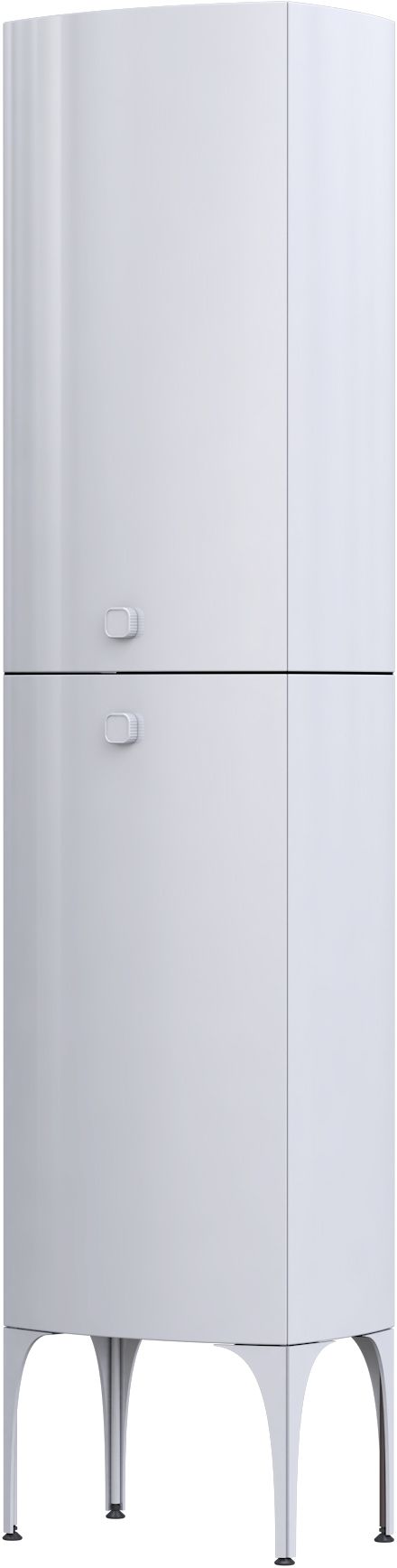 Oristo Louis armoire 47x32.5x170 cm latérale suspendue blanc OR50-SB2D-47-1