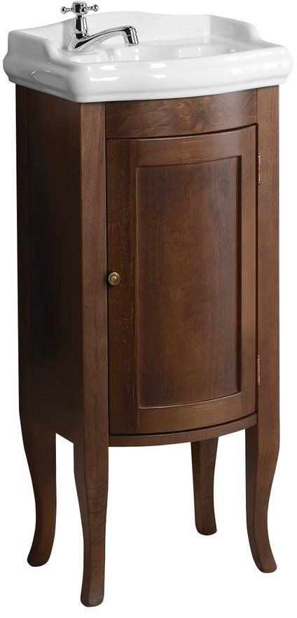 Sapho Retro armoire 36.5x28x85 cm sous-lavabo sur pied hêtre 1640