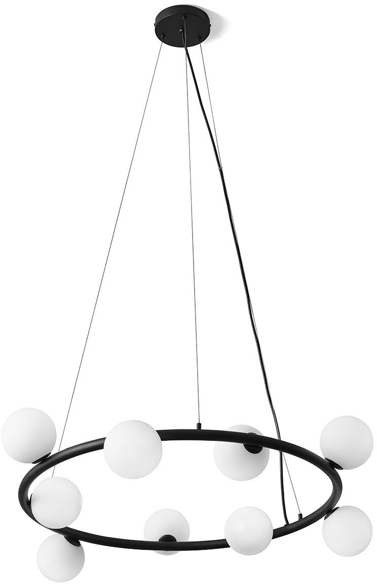 Miloox Pomi lampe suspendue x40 W blanc-noir 1744.102