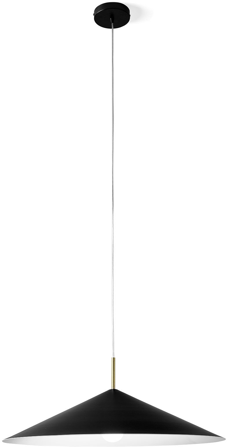 Miloox Samoi lampe suspendue 1x40 W blanc-noir 1744.108