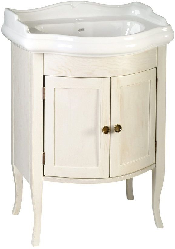 Sapho Retro armoire 60x45x93 cm sous-lavabo sur pied blanc 1684