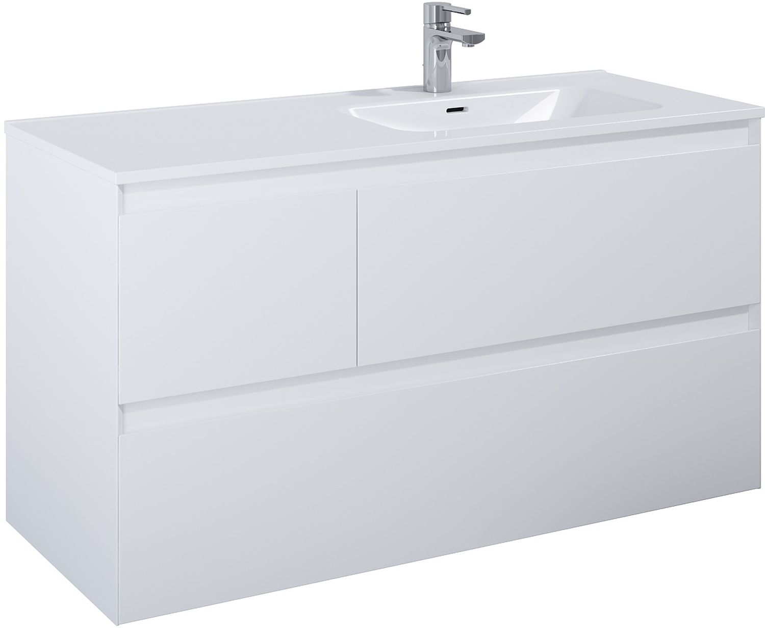Elita Split armoire 120x45.8x63.5 cm sous-lavabo suspendu blanc RE012005155290