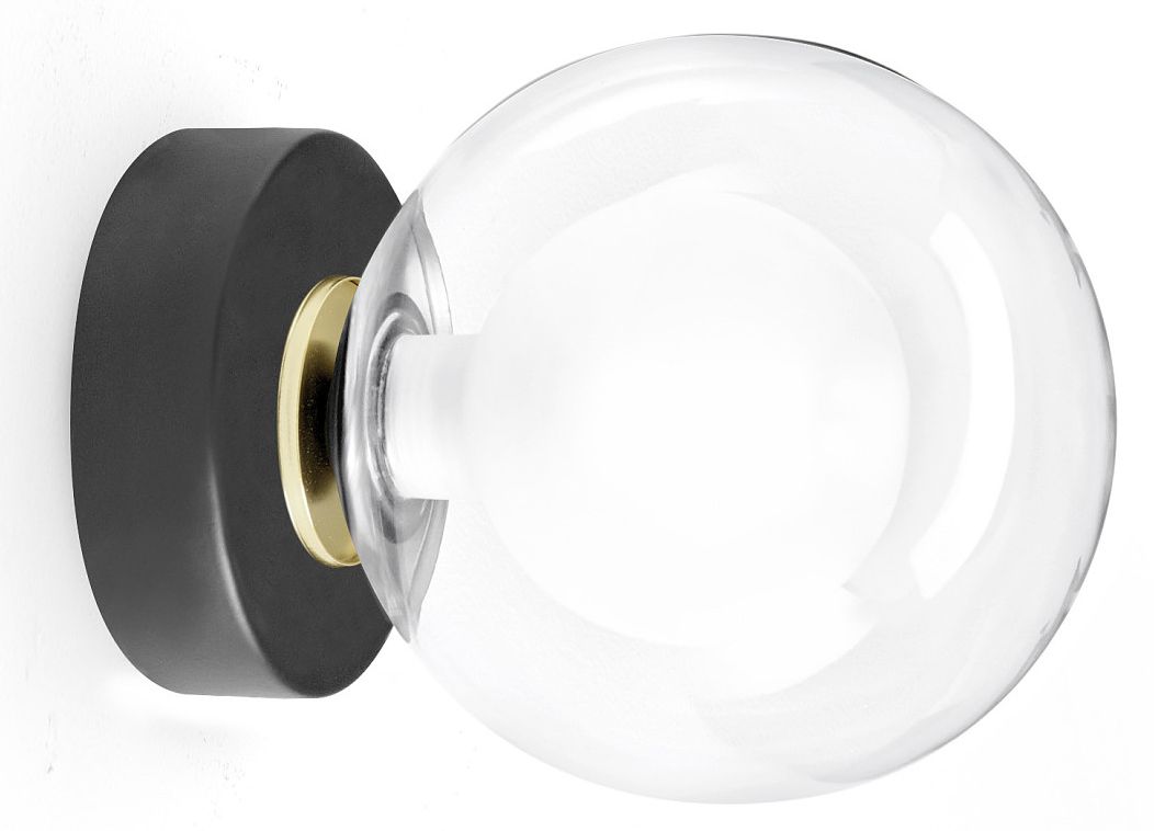 Miloox Cosmo applique murale 1x40 W noir-transparent 1744.167