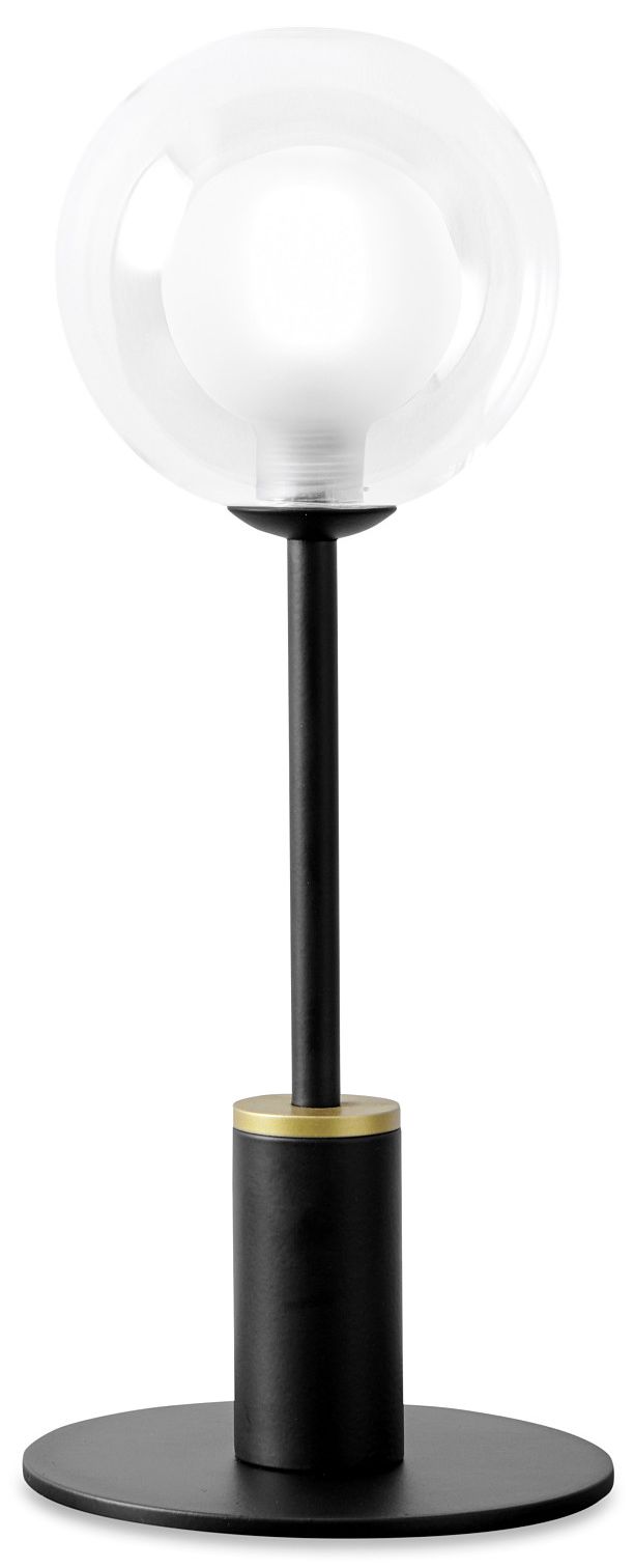 Miloox Cosmo lampe de table 1x40 W noir-transparent 1744.171
