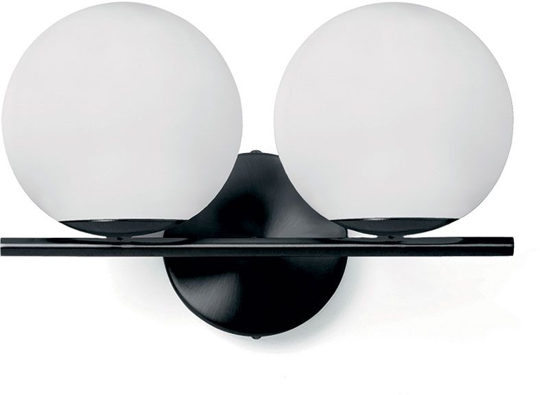 Miloox Jugen Black applique murale 2x40 W blanc-noir 1744.208