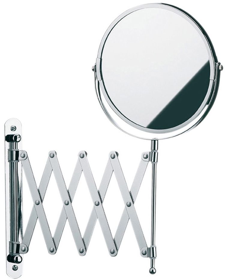 Kela miroir cosmétique 18.5x18.5 cm arrondi argenté 20847