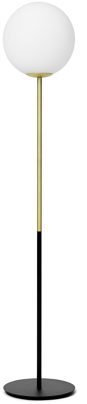 Miloox Jugen lampadaire 1x60 W blanc-noir-doré 1744.62