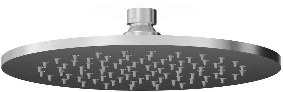 Zucchetti Helm douche à effet de pluie 22x22 cm ronde acier Z94261.X