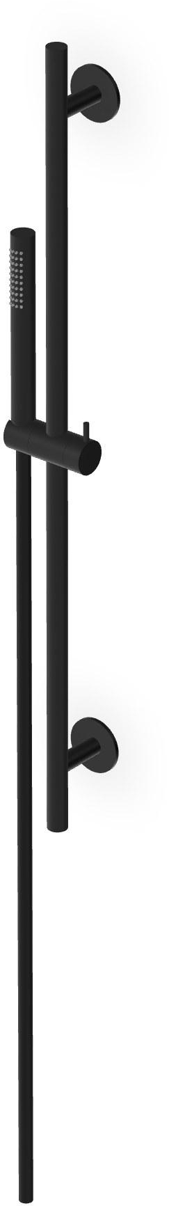 Zucchetti Helm ensemble de douche mural noir Z95217.XP81