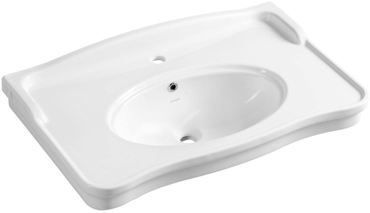 Creavit Antik lavabo 80x49.5 cm rectangulaire classique blanc AN080