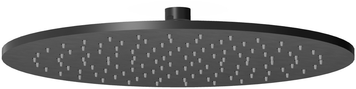 Zucchetti Helm douche à effet de pluie 32x32 cm ronde noir Z94262.XP81