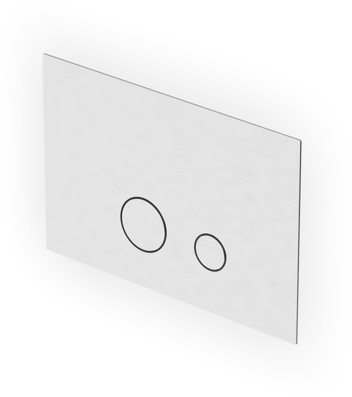 Zucchetti Helm bouton de chasse d'eau pour WC acier Z95340.X