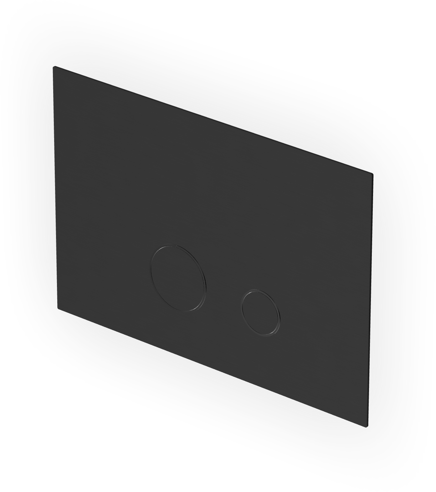 Zucchetti Helm bouton de chasse d'eau pour WC noir Z95340.XP81