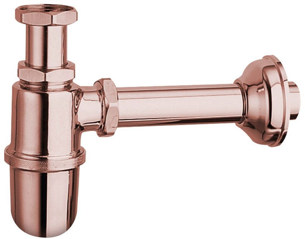 Sapho Antea siphon de lavabo en bouteille or rose 9597