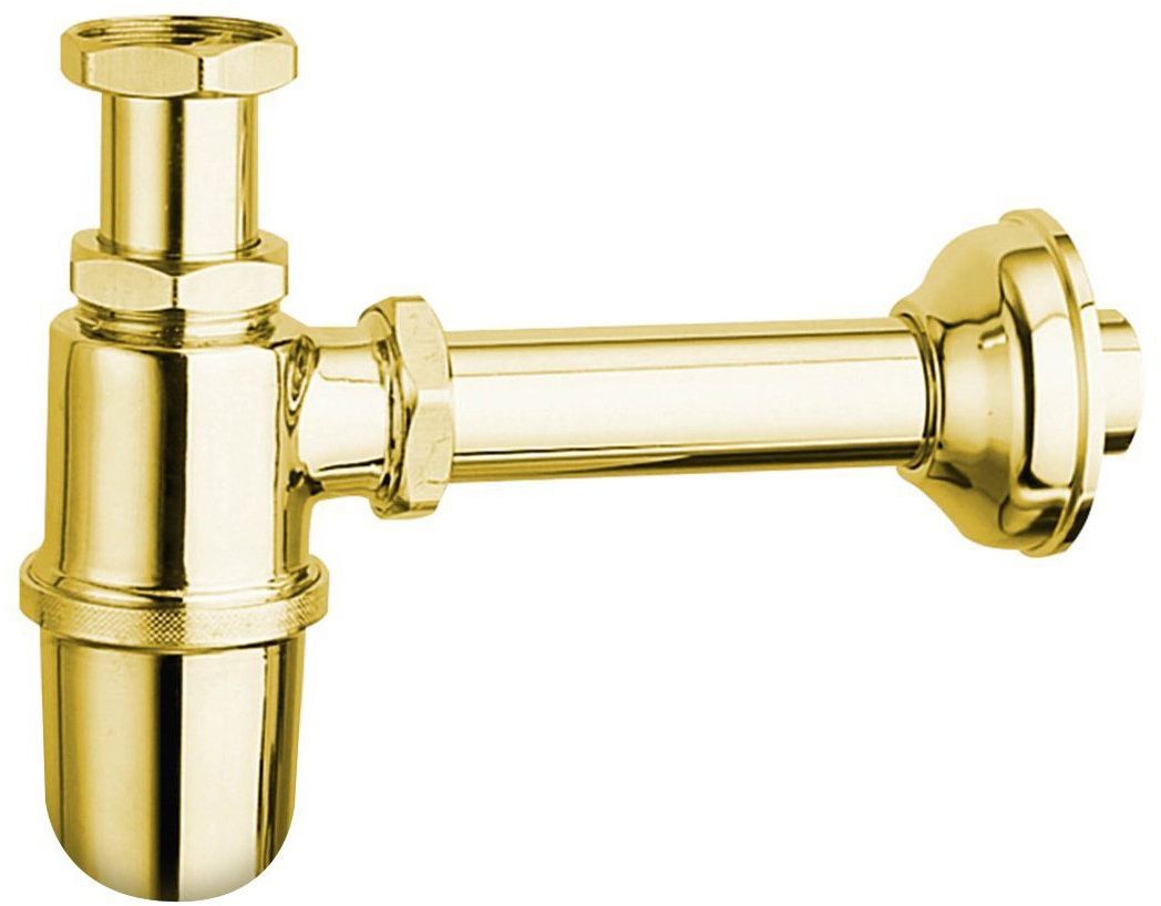 Sapho Antea siphon de lavabo en bouteille doré 9595