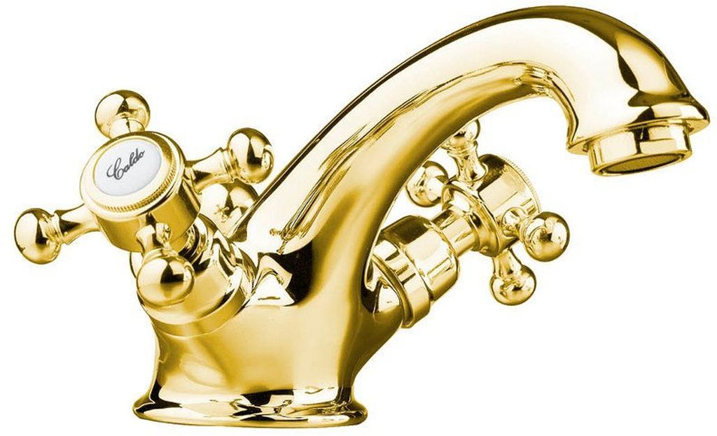 Sapho Antea mitigeur de lavabo sur pied doré 3175
