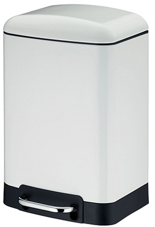 Kela Davino poubelle 6 l blanc-noir 22996