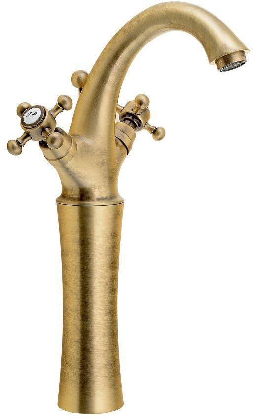 Sapho Antea mitigeur de lavabo sur pied laiton/brun antique 3276L