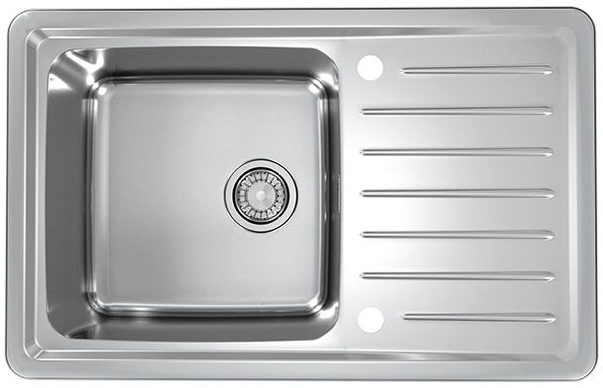 Alveus Galeo évier en acier inoxydable 79x50 cm acier 1128553