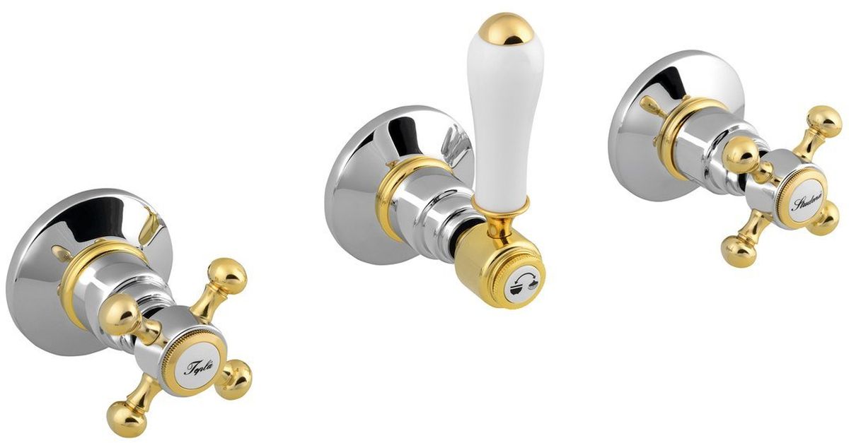 Sapho Antea mitigeur de douche encastrée chrome-doré SET305-102