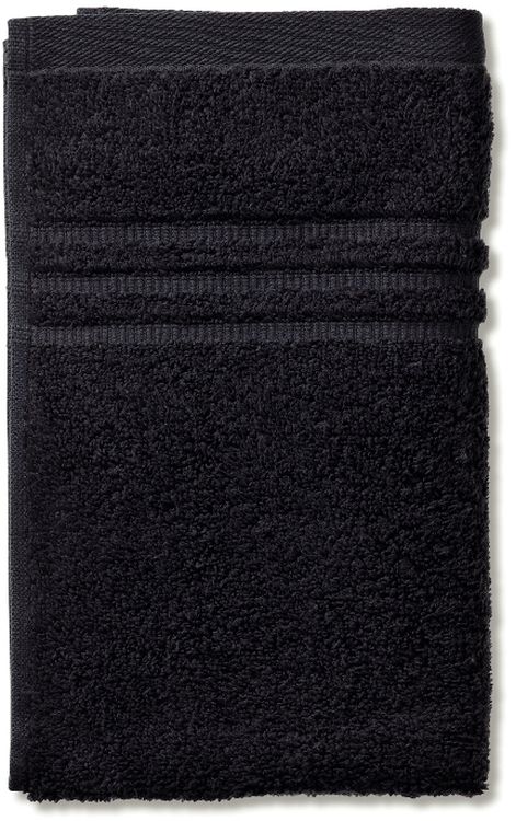 Kela Leonora serviette 50x30 cm coton noir 23425
