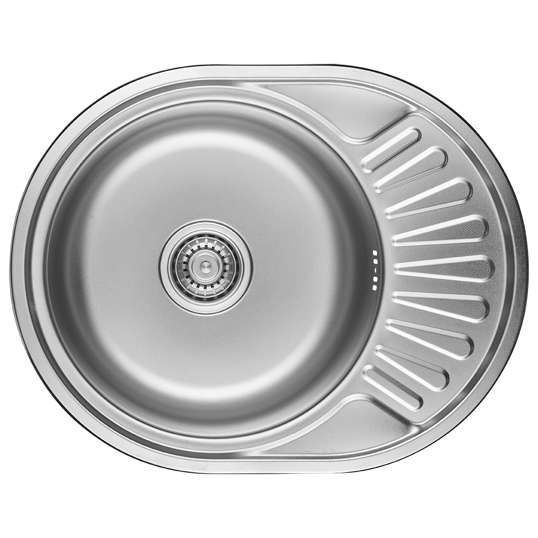 Kuchinox Normal évier en acier inoxydable avec siphon 57x45 cm SGN383T