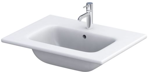 Oristo Joy lavabo 61x46.5 cm rectangulaire de meuble blanc UME-JO-60-91