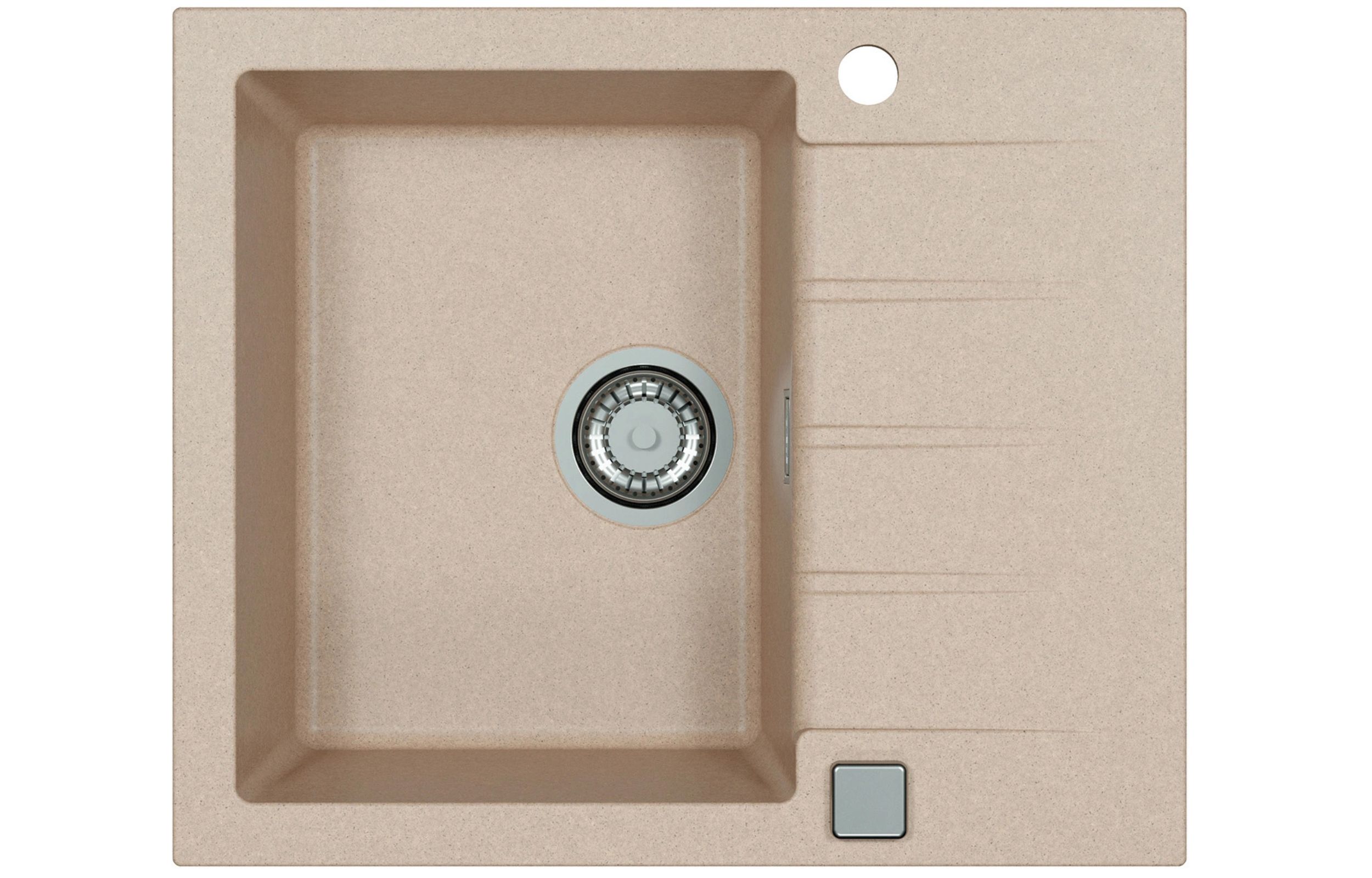 Alveus Cadit évier en granit 59x50 cm beige 1132018
