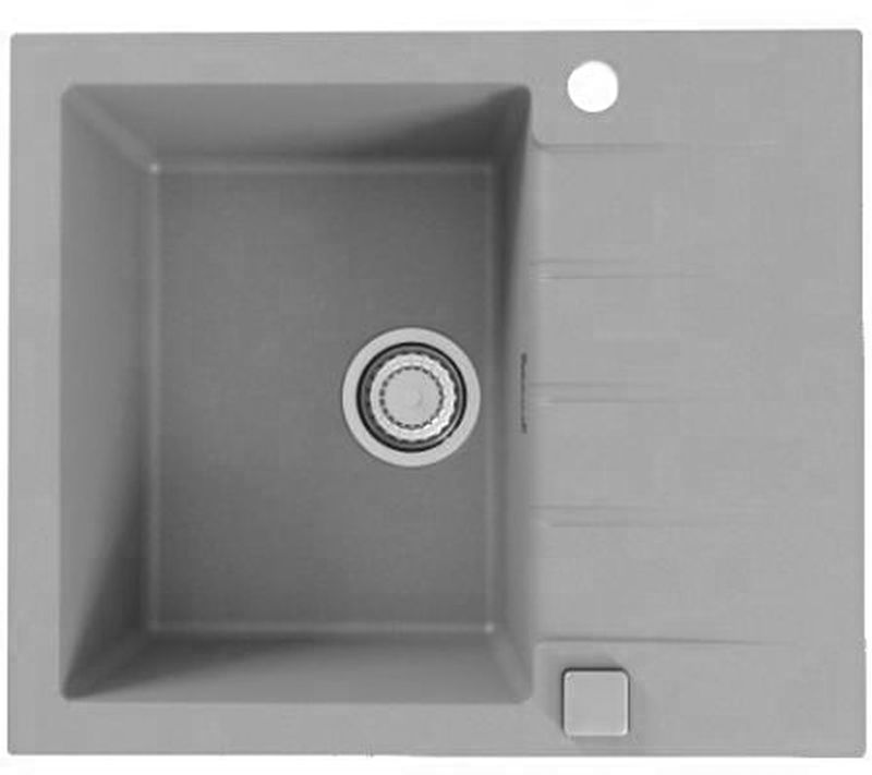 Alveus Cadit évier en granit 59x50 cm gris/graphite/onyx 1132020