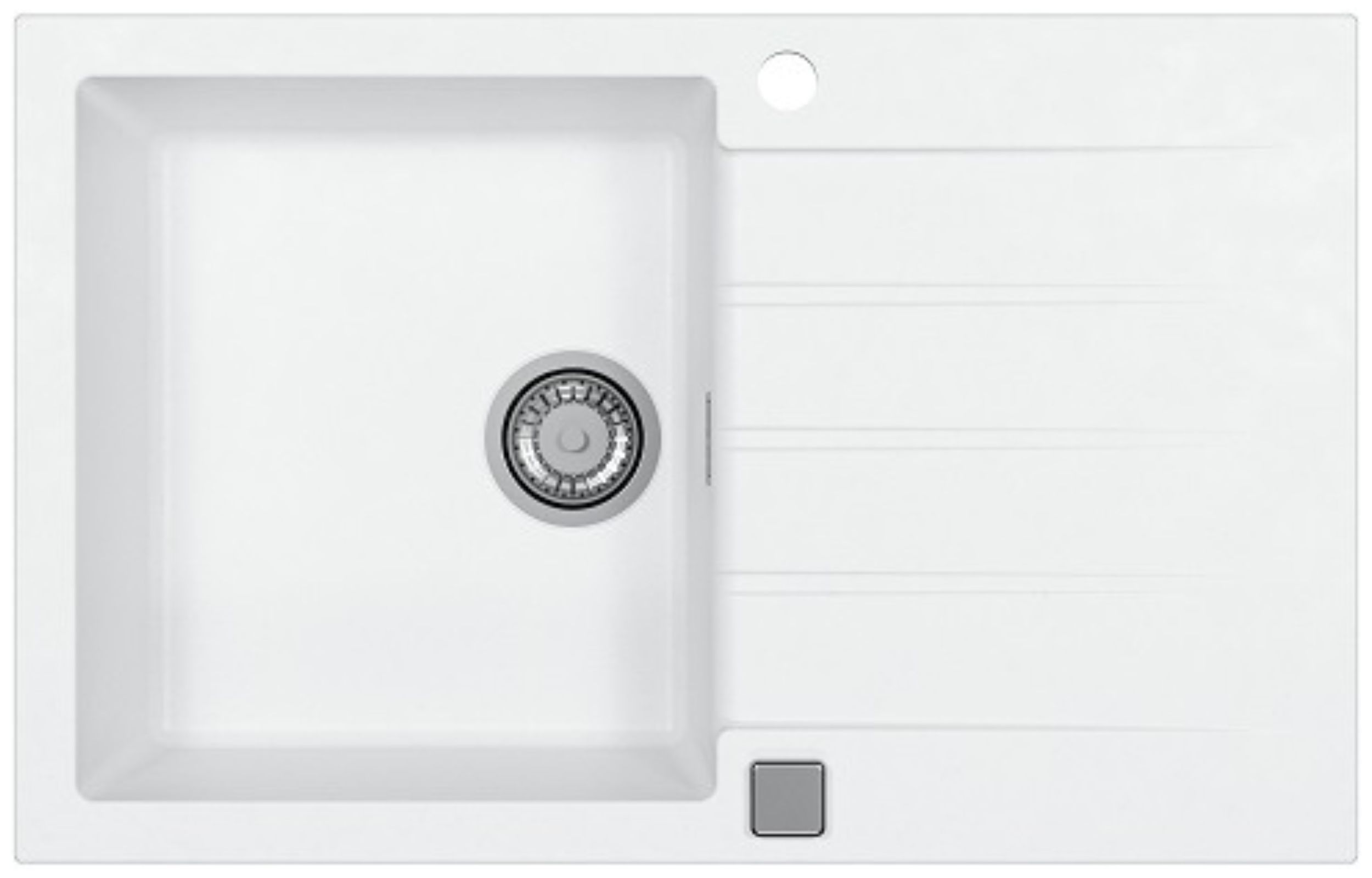 Alveus Cadit évier en granit 79x50 cm blanc 1132022