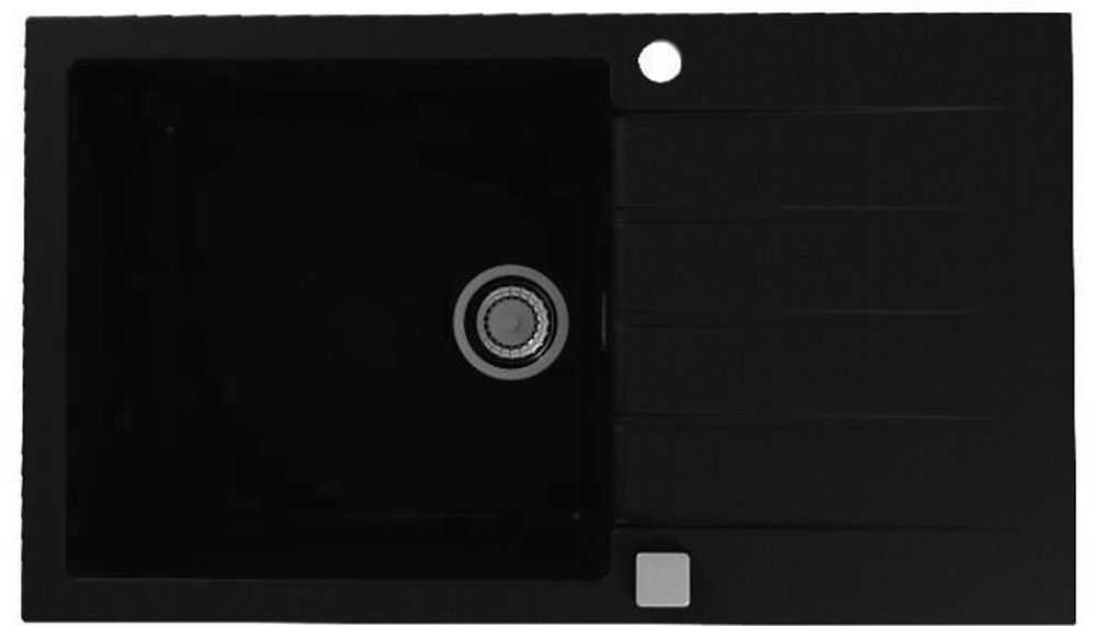Alveus Cadit évier en granit 86x50 cm noir 1132031
