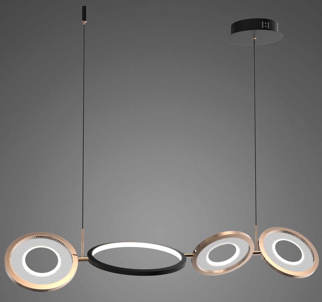Altavola Design Seppia lampe suspendue 4x35 W noir-doré LA115/P_98_3k_black_gold
