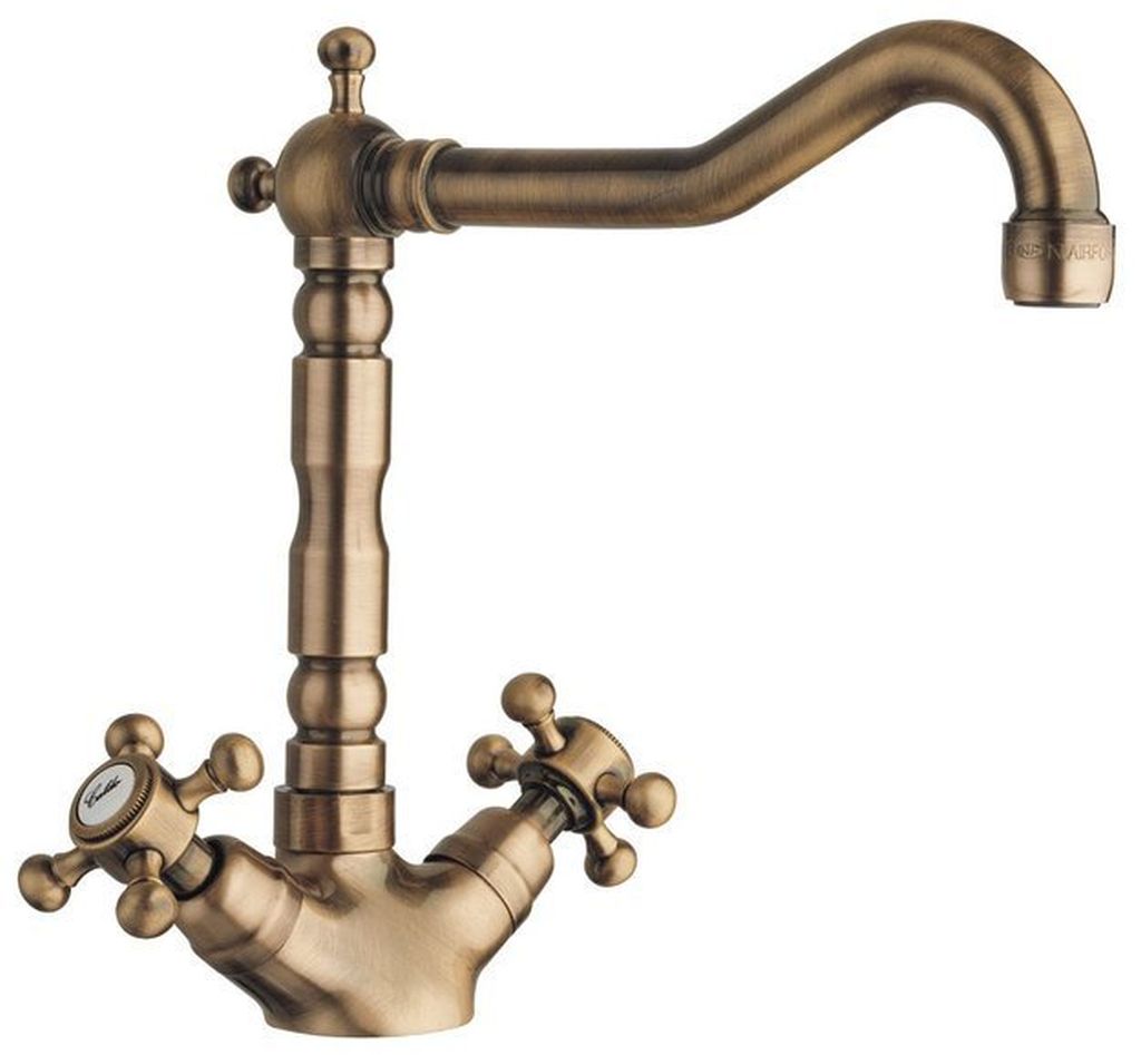 Sapho Antea mitigeur de cuisine sur pied marron 3126