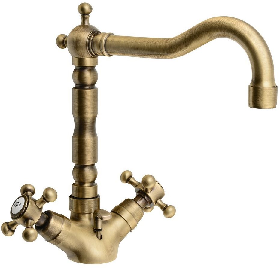 Sapho Antea mitigeur de lavabo sur pied laiton/brun antique 3376