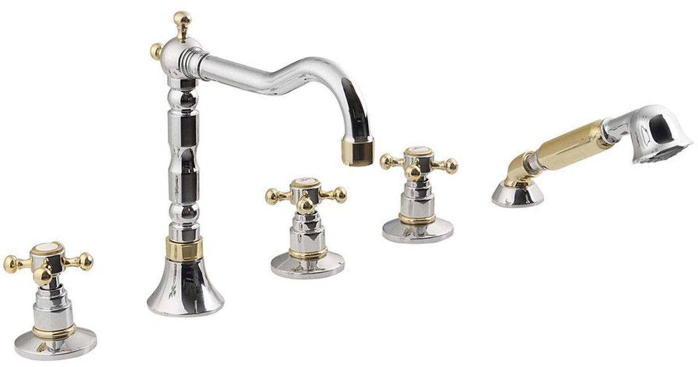 Sapho Antea mitigeur bain-douche pour baignoire chrome-doré 3882