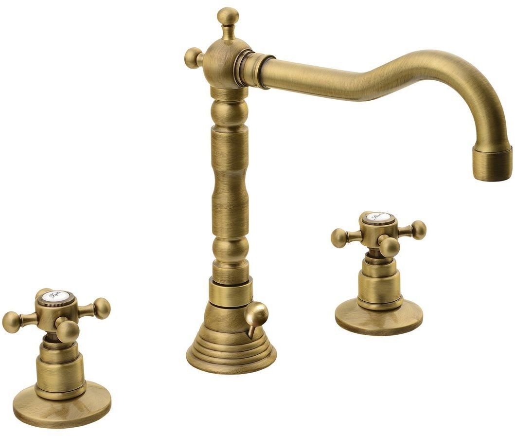 Sapho Antea mitigeur de lavabo sur pied laiton/brun antique 3226
