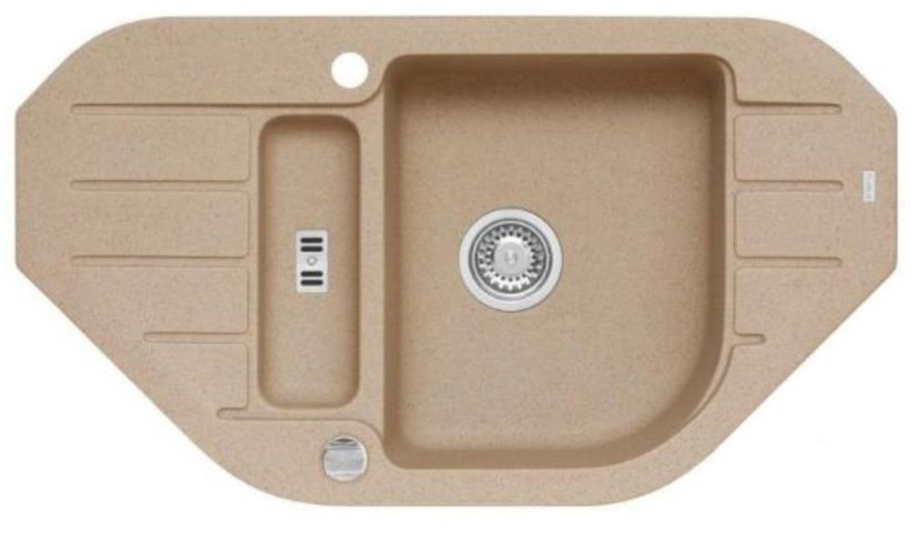 Alveus Niagara évier en granit 90x50 cm beige 1126055