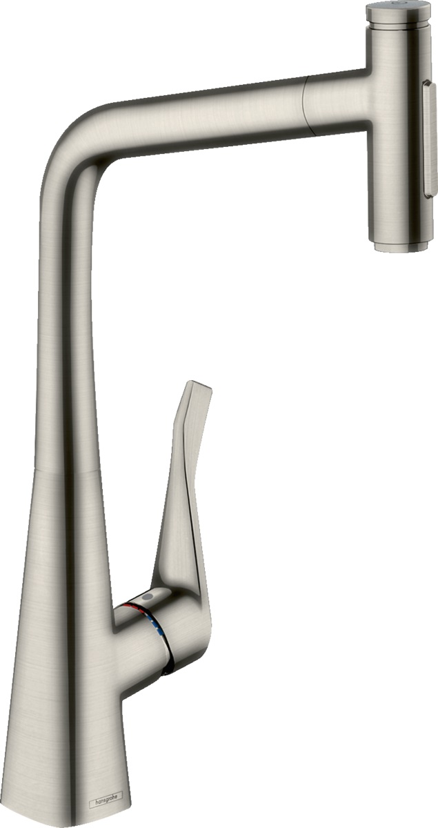 Hansgrohe Metris Select M71 mitigeur de cuisine sur pied acier inoxydable 73816800
