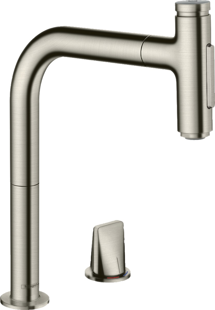 Hansgrohe Metris Select M71 mitigeur de cuisine sur pied acier inoxydable 73818800