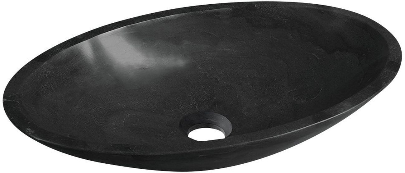 Sapho Blok lavabo 60x35 cm ovale à poser noir 2401-40