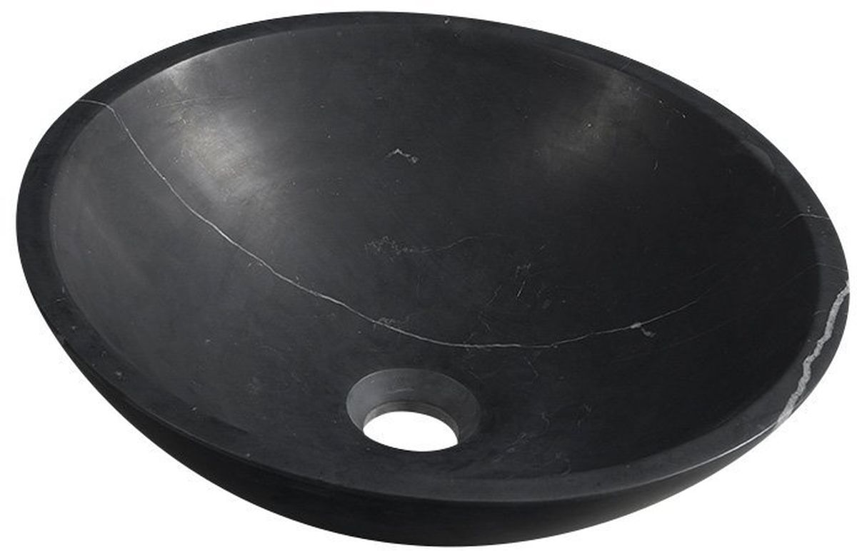 Sapho Blok lavabo 40x40 cm ronde à poser noir 2401-35