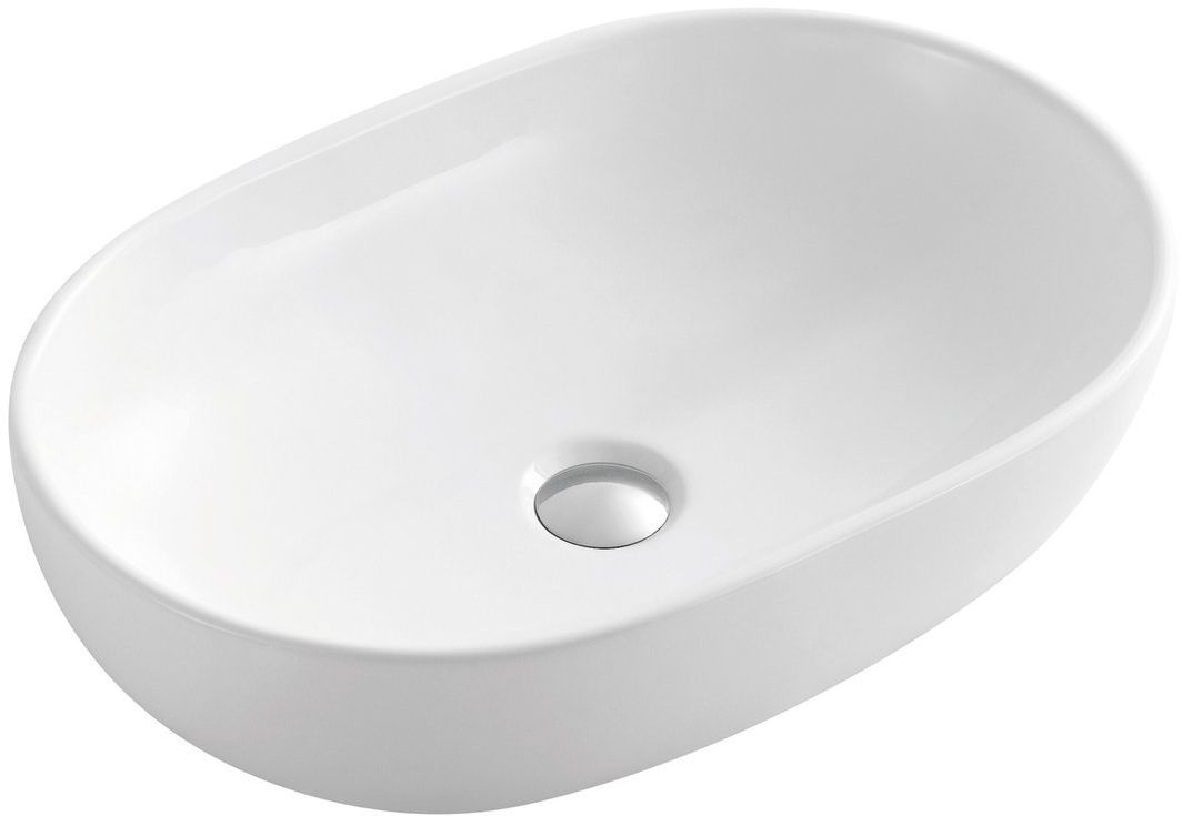 Sapho Caleo lavabo 60x42 cm ovale à poser blanc CA590