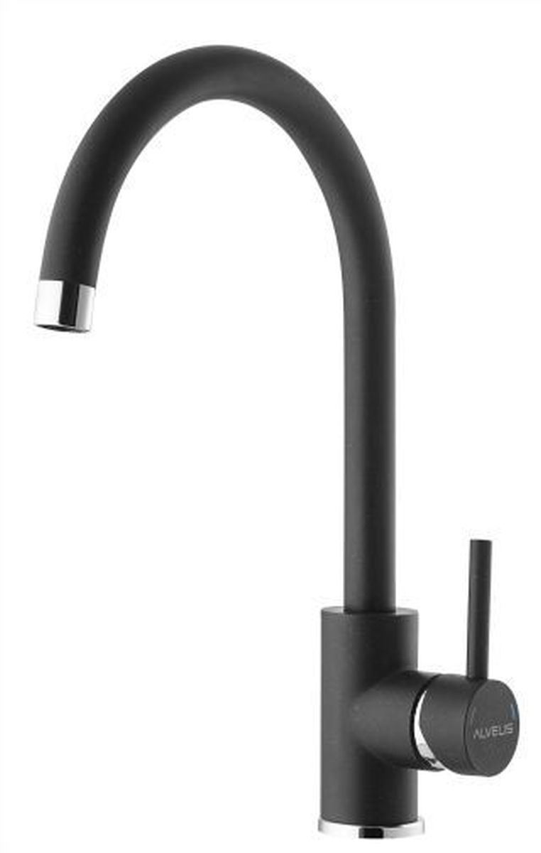 Alveus Roxa mitigeur de cuisine sur pied noir 1129039