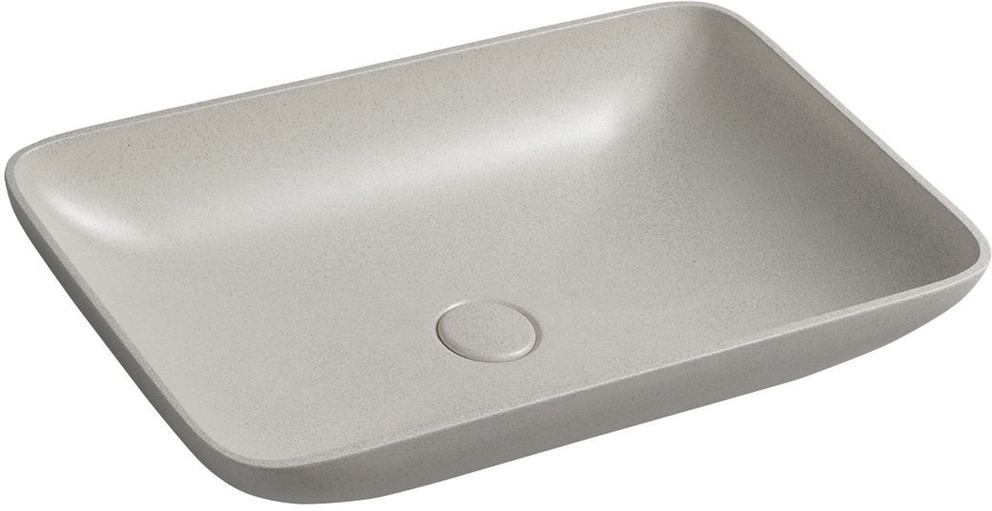 Sapho Infrane lavabo 57x37 cm rectangulaire à poser marron/beige AR460